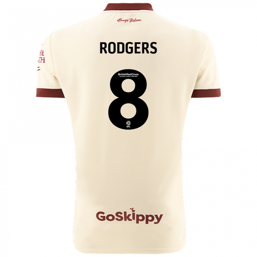 Kinderen Amy Rodgers #8 Crèmewit Uitshirt Uittenue 2024/25 T-Shirt