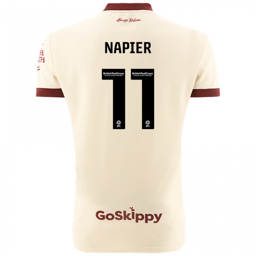 Kinderen Jamie-Lee Napier #11 Crèmewit Uitshirt Uittenue 2024/25 T-Shirt