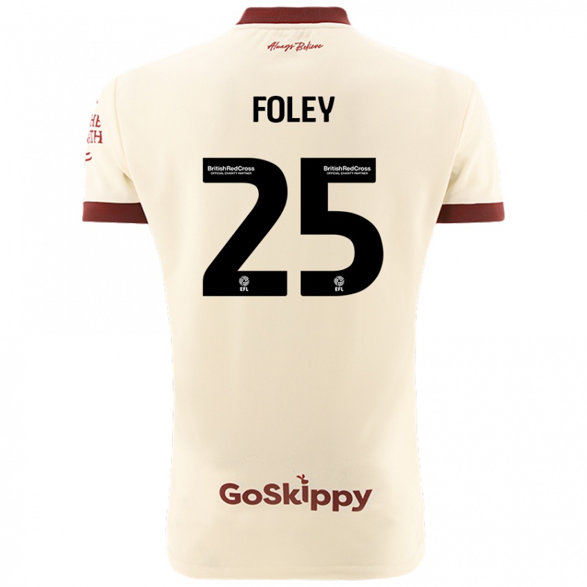 Kinderen Erin Foley #25 Crèmewit Uitshirt Uittenue 2024/25 T-Shirt