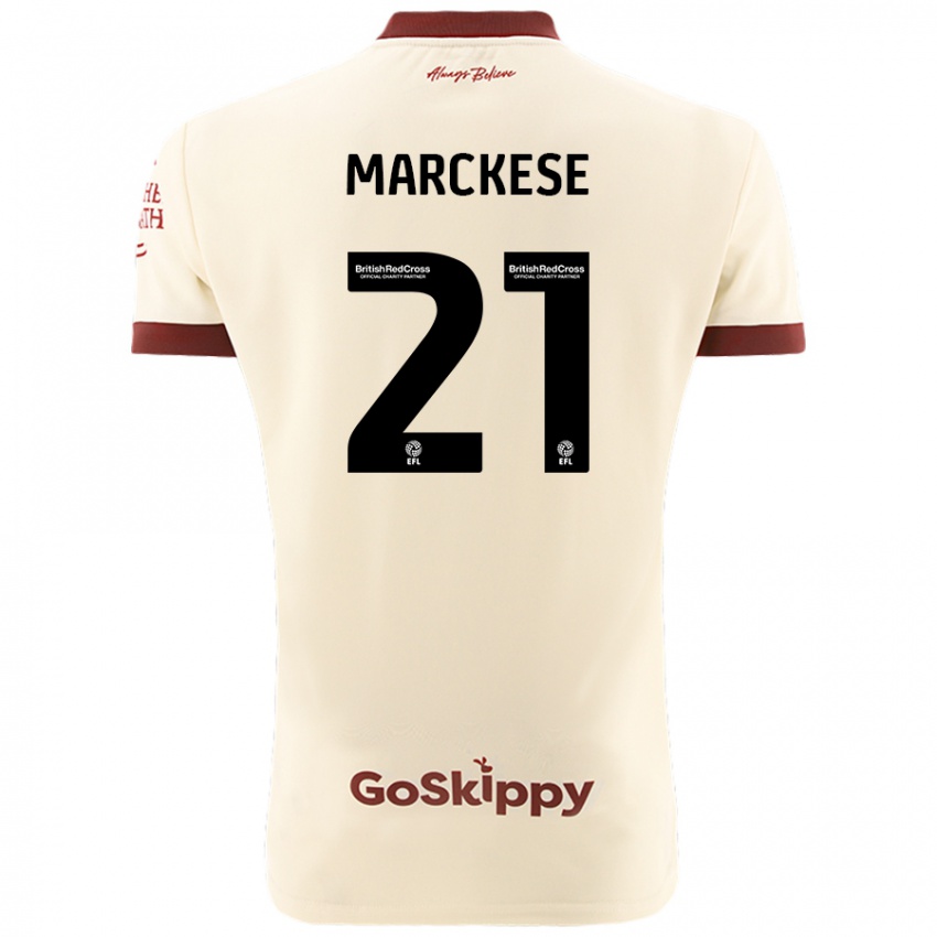 Kinderen Kaylan Marckese #21 Crèmewit Uitshirt Uittenue 2024/25 T-Shirt