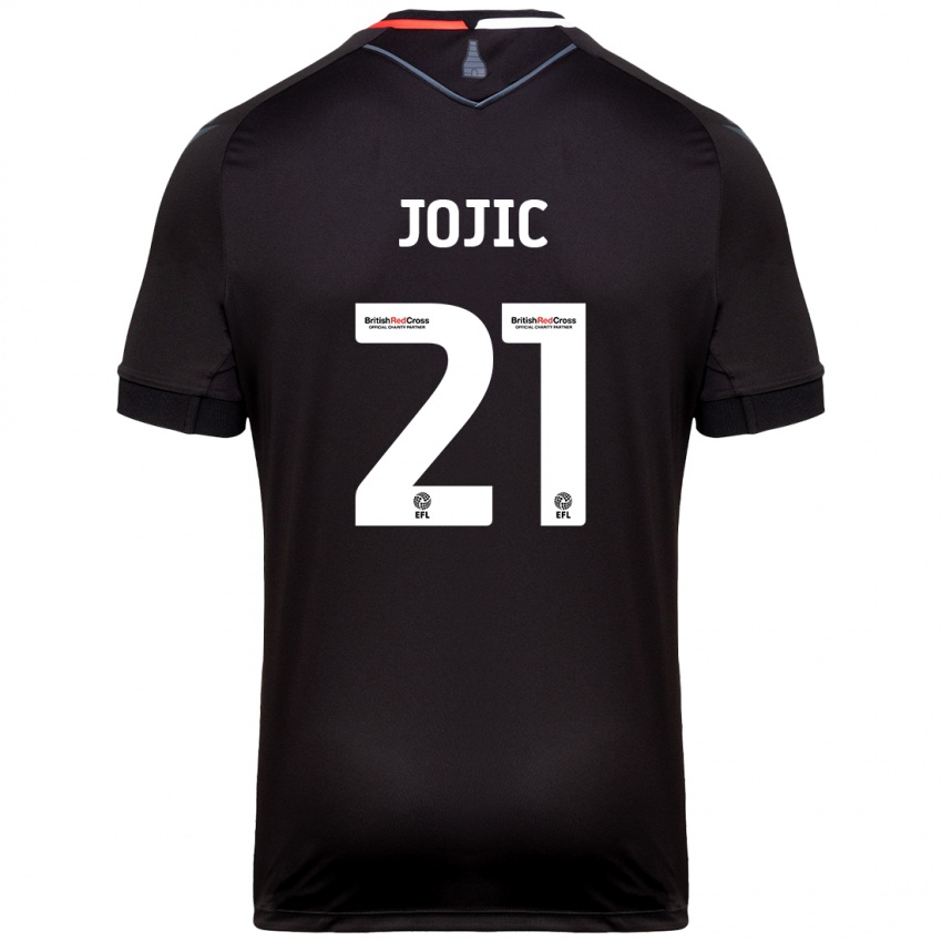 Kinderen Nikola Jojic #21 Zwart Uitshirt Uittenue 2024/25 T-Shirt