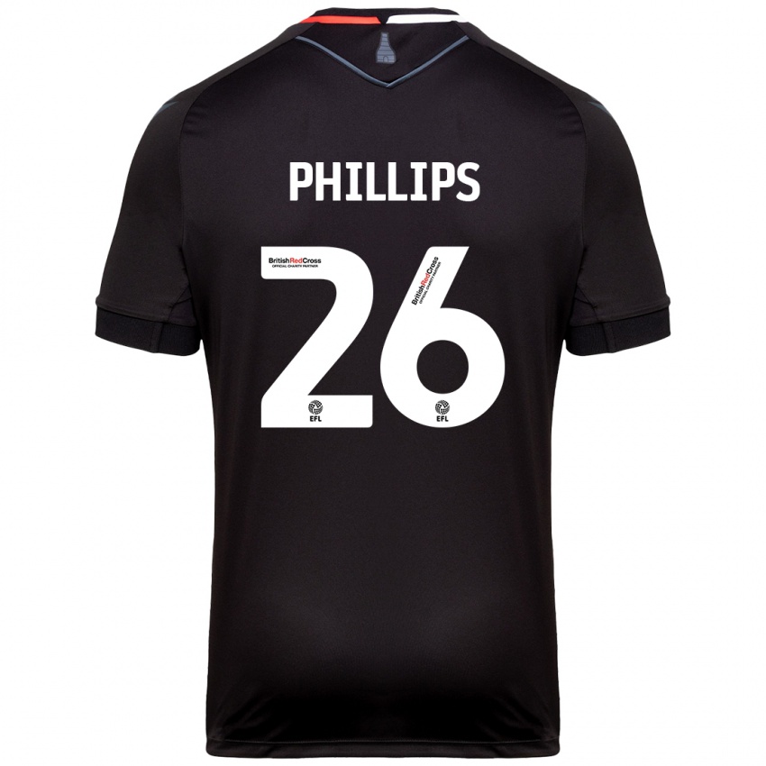 Kinderen Ashley Phillips #26 Zwart Uitshirt Uittenue 2024/25 T-Shirt