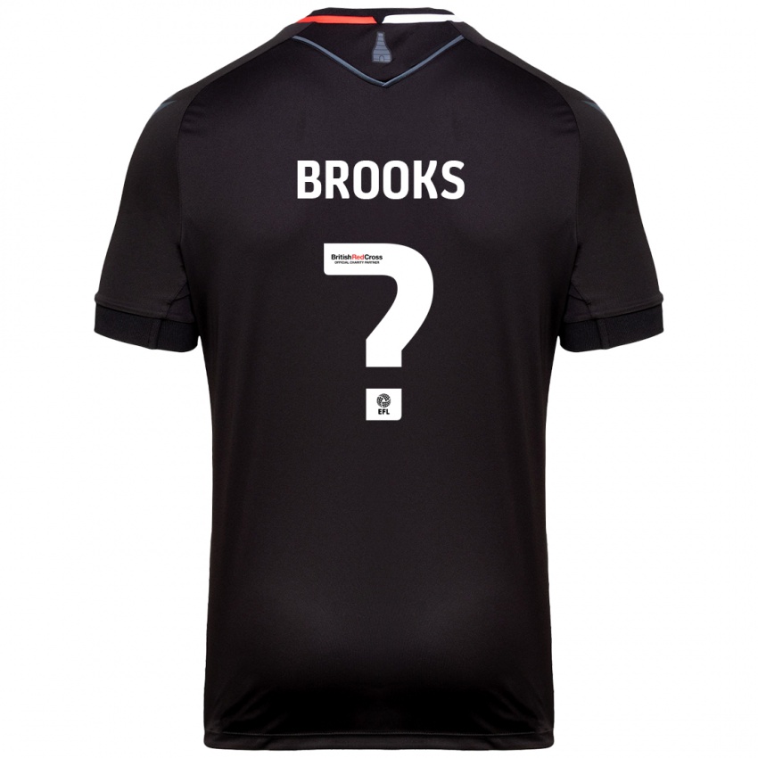 Kinderen Alfie Brooks #0 Zwart Uitshirt Uittenue 2024/25 T-Shirt