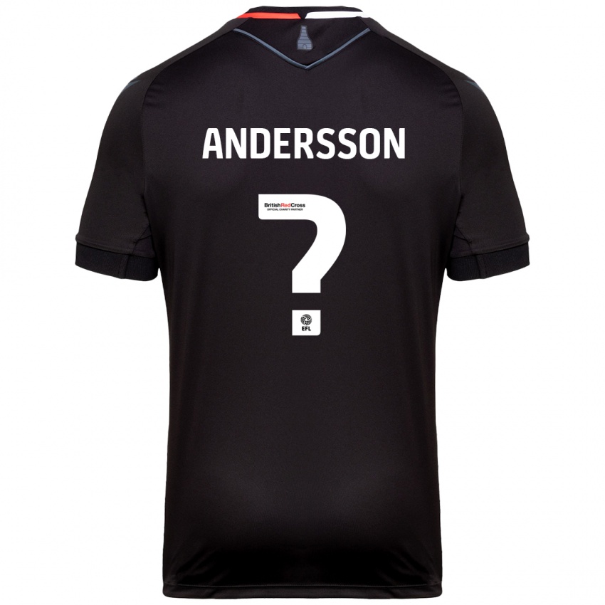 Kinderen Edwin Andersson #0 Zwart Uitshirt Uittenue 2024/25 T-Shirt