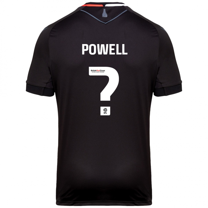 Kinderen Owen Powell #0 Zwart Uitshirt Uittenue 2024/25 T-Shirt