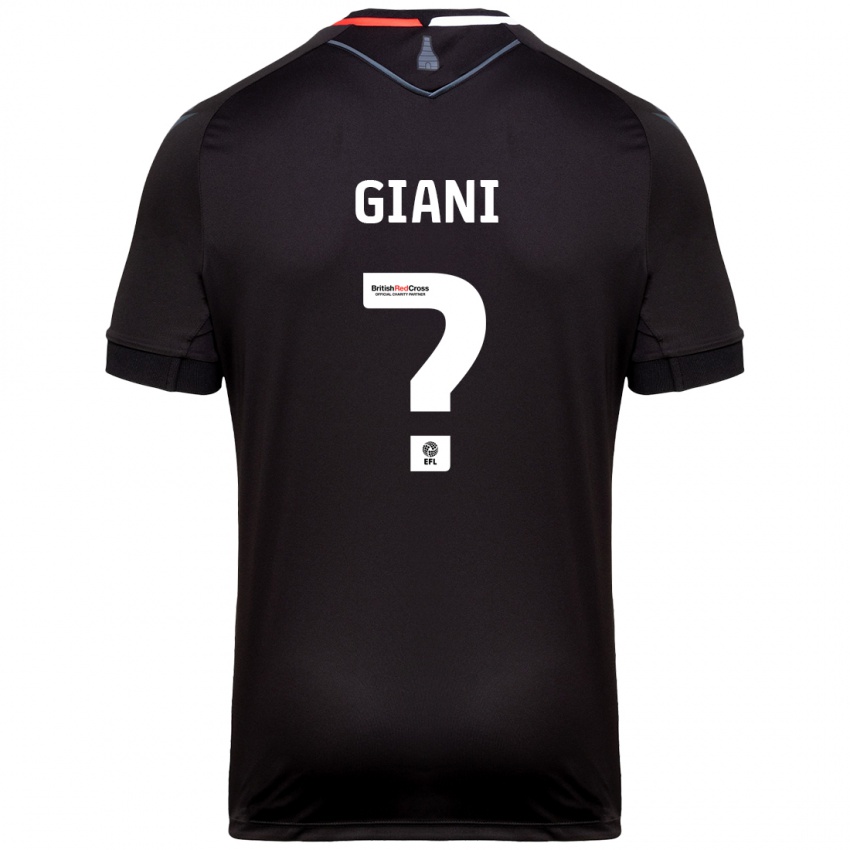 Kinderen Laurence Giani #0 Zwart Uitshirt Uittenue 2024/25 T-Shirt