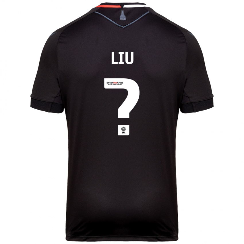 Kinderen Ryan Liu #0 Zwart Uitshirt Uittenue 2024/25 T-Shirt