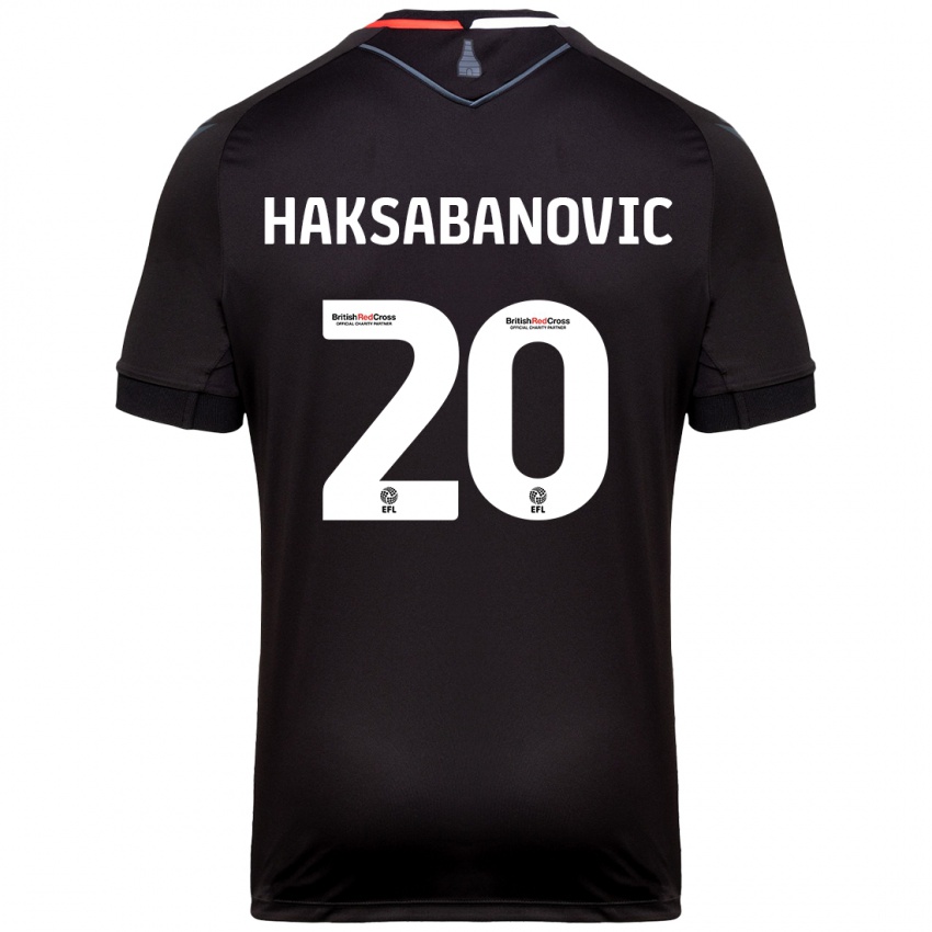 Kinderen Sead Hakšabanović #20 Zwart Uitshirt Uittenue 2024/25 T-Shirt