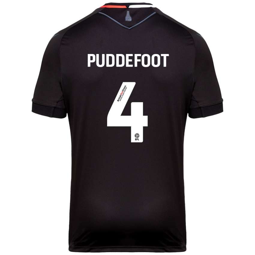 Kinderen Danielle Puddefoot #4 Zwart Uitshirt Uittenue 2024/25 T-Shirt