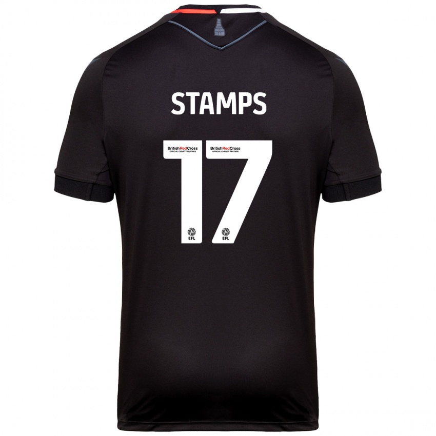 Kinderen Shannon Stamps #17 Zwart Uitshirt Uittenue 2024/25 T-Shirt