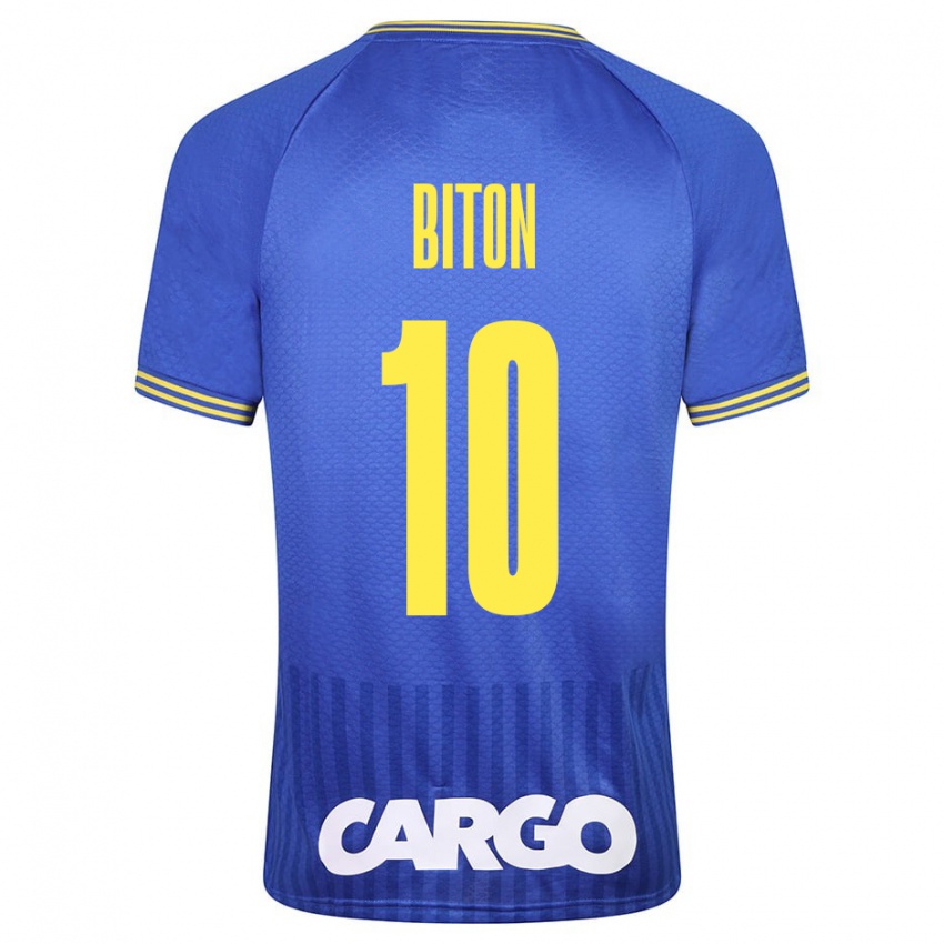 Kinderen Dan Biton #10 Wit Uitshirt Uittenue 2024/25 T-Shirt