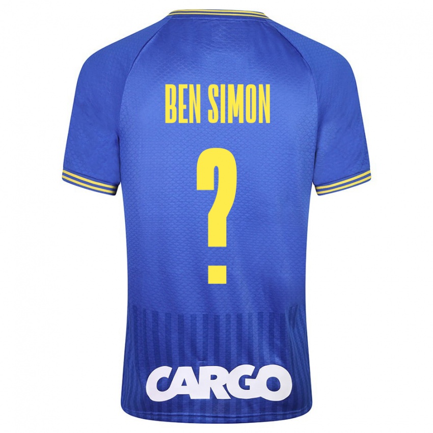 Kinderen Ilay Ben Simon #0 Wit Uitshirt Uittenue 2024/25 T-Shirt