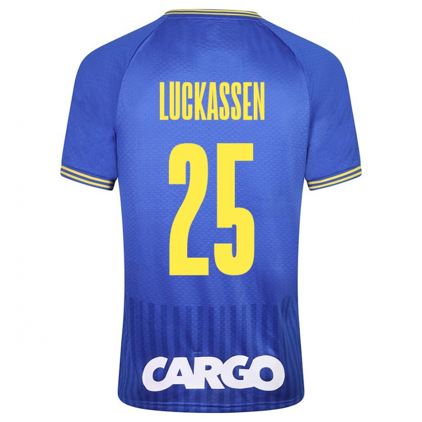 Kinderen Derrick Luckassen #25 Wit Uitshirt Uittenue 2024/25 T-Shirt