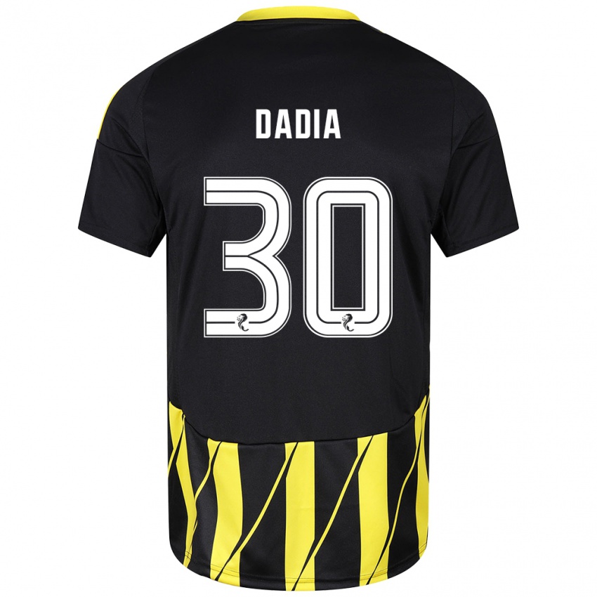 Kinderen Or Dadia #30 Zwart Geel Uitshirt Uittenue 2024/25 T-Shirt