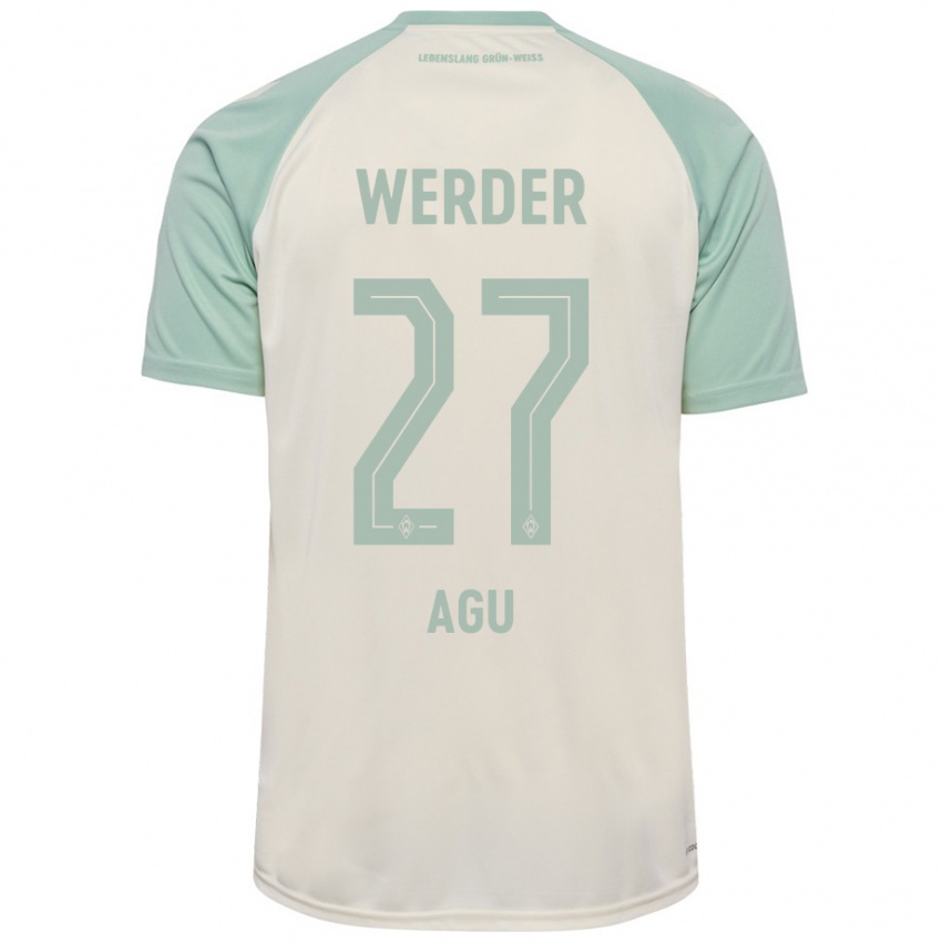 Kinderen Felix Agu #27 Off-White Lichtgroen Uitshirt Uittenue 2024/25 T-Shirt