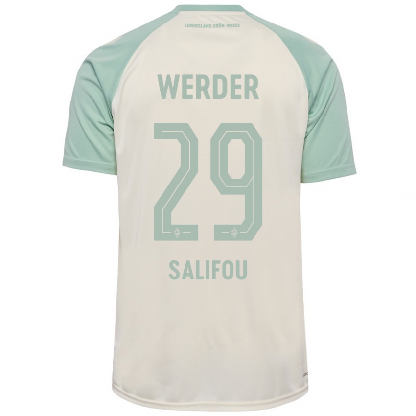 Kinderen Dikeni Salifou #29 Off-White Lichtgroen Uitshirt Uittenue 2024/25 T-Shirt