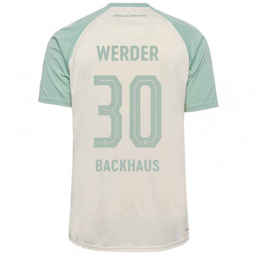 Kinderen Mio Backhaus #30 Off-White Lichtgroen Uitshirt Uittenue 2024/25 T-Shirt