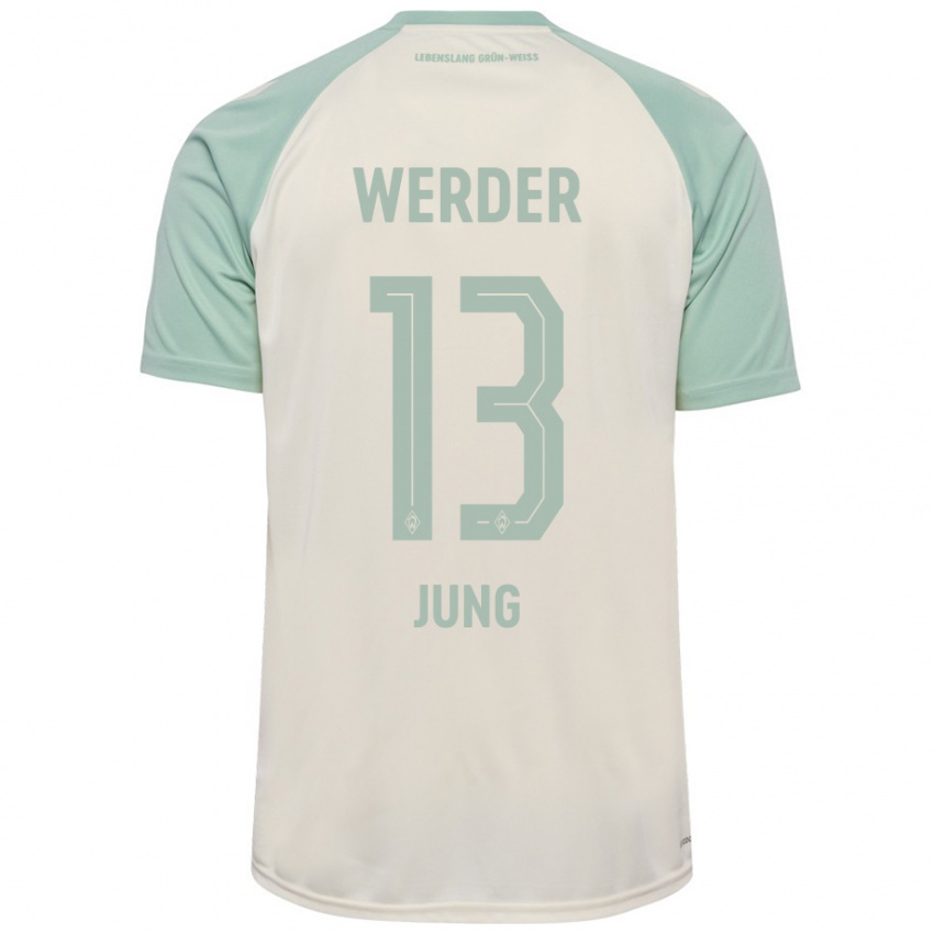 Kinderen Seong-Hyeon Jung #13 Off-White Lichtgroen Uitshirt Uittenue 2024/25 T-Shirt