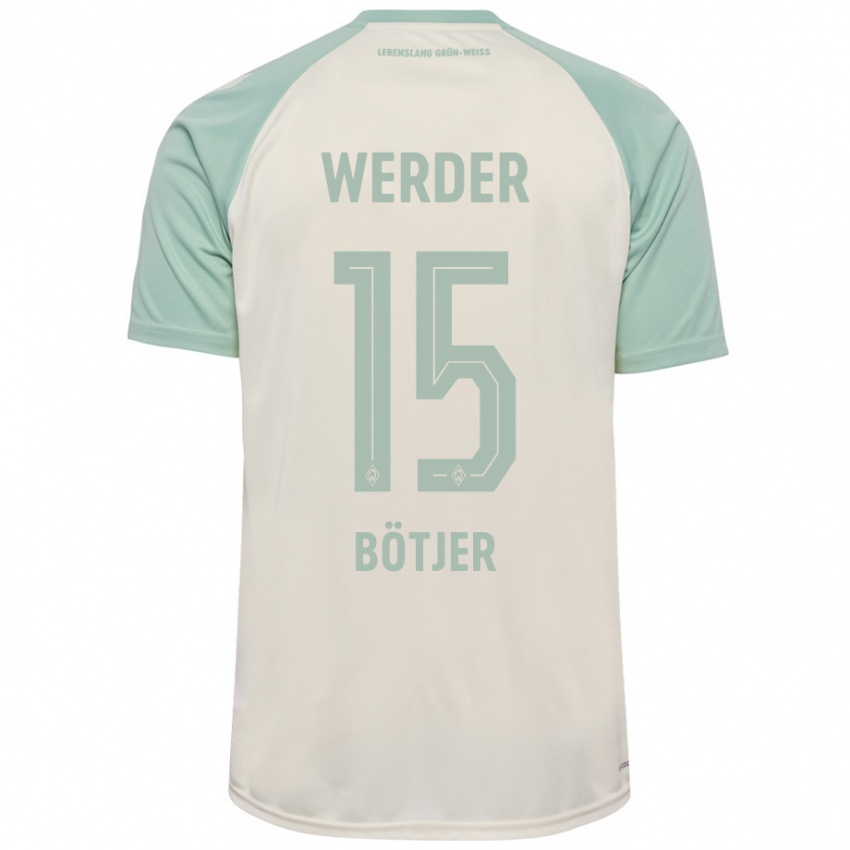 Kinderen Linus Bötjer #15 Off-White Lichtgroen Uitshirt Uittenue 2024/25 T-Shirt