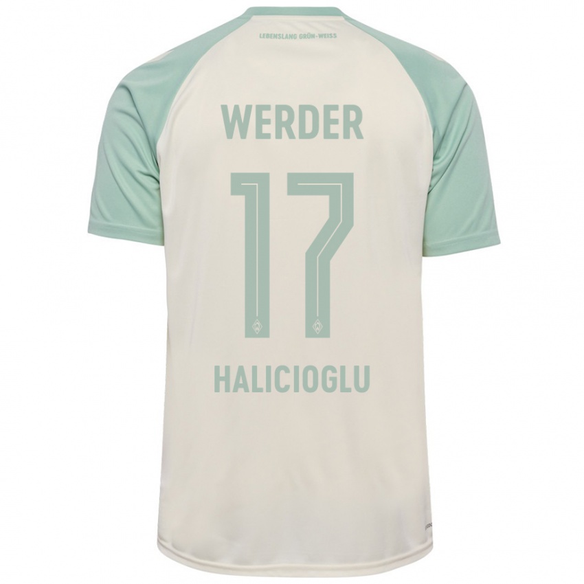 Kinderen Arda Halicioglu #17 Off-White Lichtgroen Uitshirt Uittenue 2024/25 T-Shirt