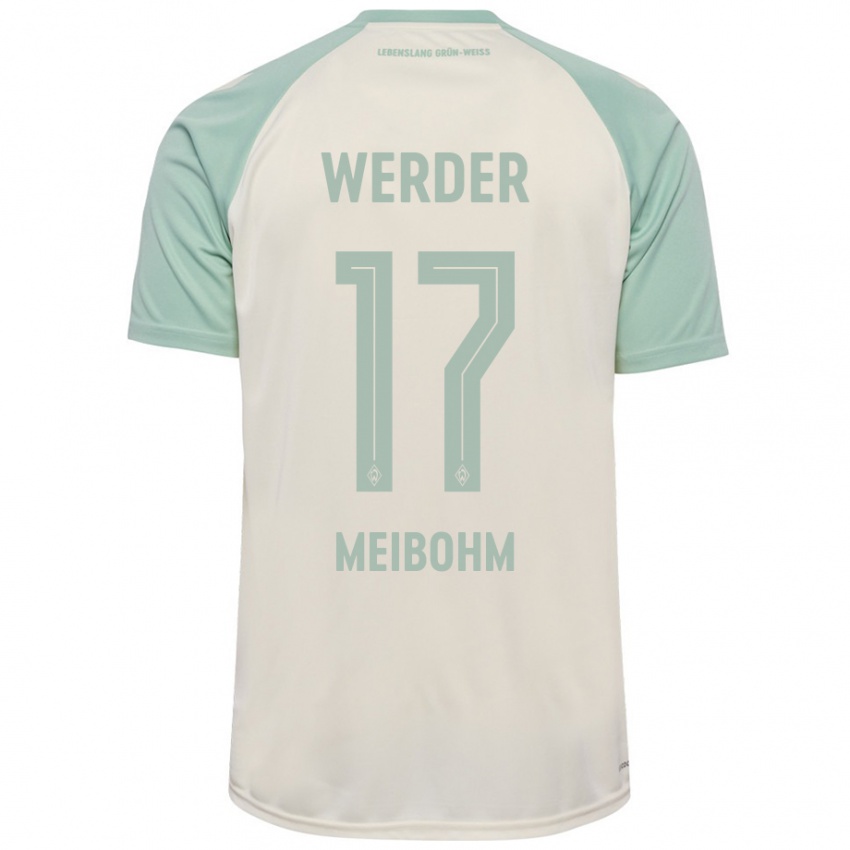 Kinderen Joel Meibohm #17 Off-White Lichtgroen Uitshirt Uittenue 2024/25 T-Shirt