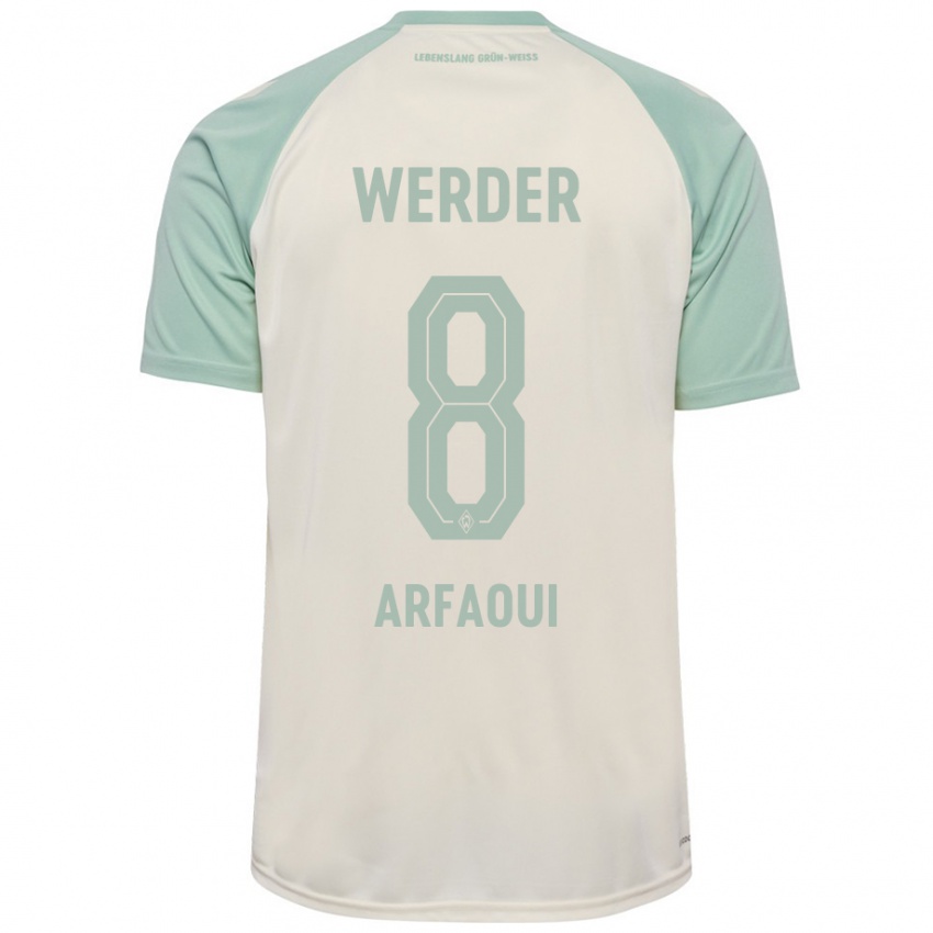 Kinderen Amira Arfaoui #8 Off-White Lichtgroen Uitshirt Uittenue 2024/25 T-Shirt