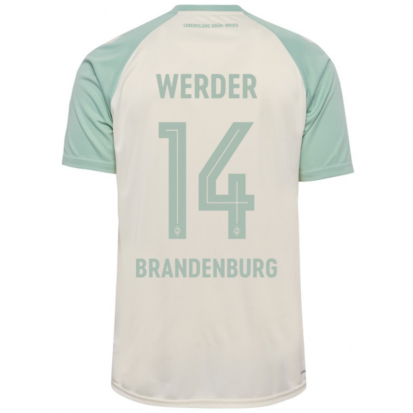 Kinderen Michaela Brandenburg #14 Off-White Lichtgroen Uitshirt Uittenue 2024/25 T-Shirt