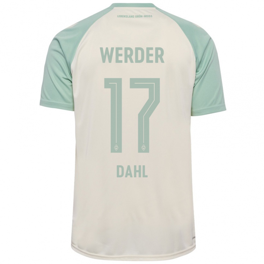 Kinderen Amira Dahl #17 Off-White Lichtgroen Uitshirt Uittenue 2024/25 T-Shirt