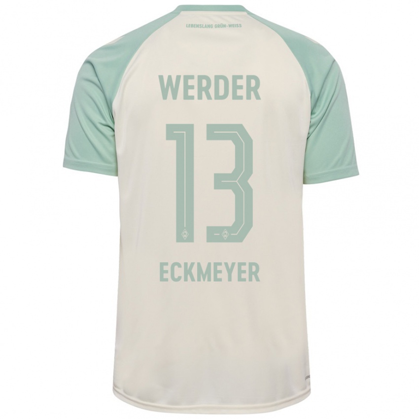 Kinderen Tjark Eckmeyer #13 Off-White Lichtgroen Uitshirt Uittenue 2024/25 T-Shirt