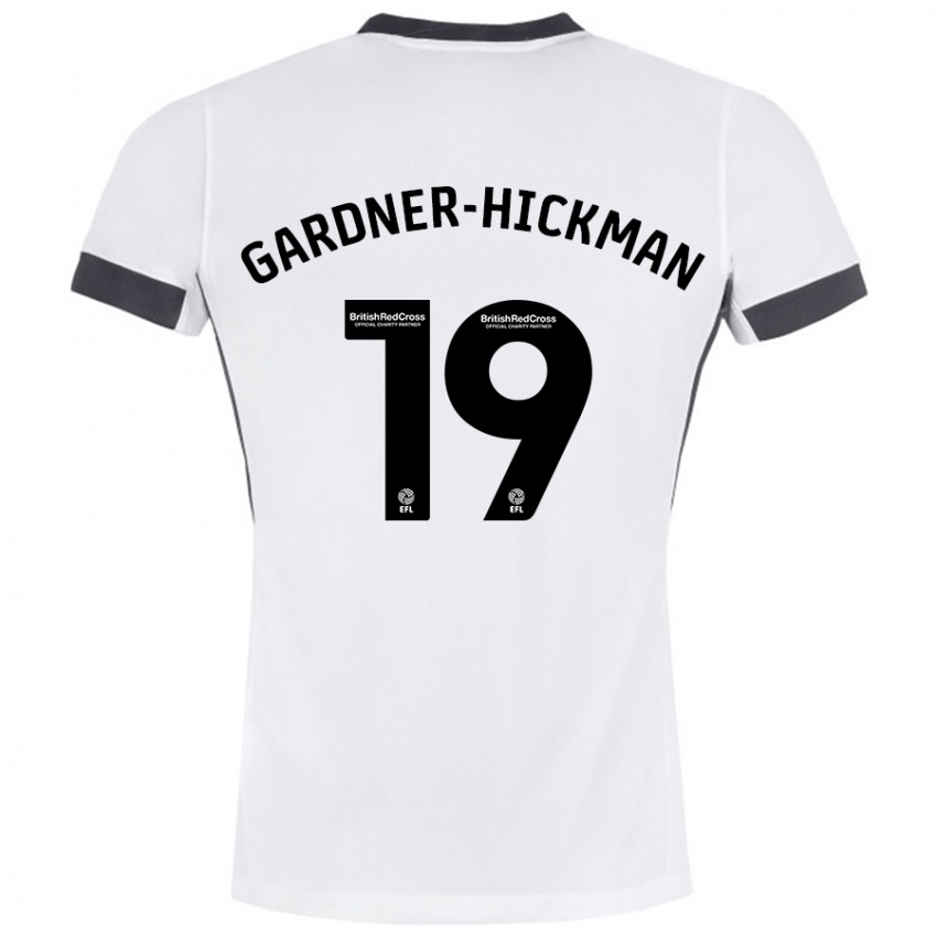 Kinderen Taylor Gardner-Hickman #19 Wit Zwart Uitshirt Uittenue 2024/25 T-Shirt