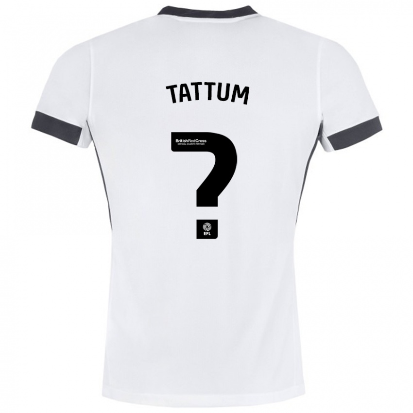 Kinderen Frank Tattum #0 Wit Zwart Uitshirt Uittenue 2024/25 T-Shirt