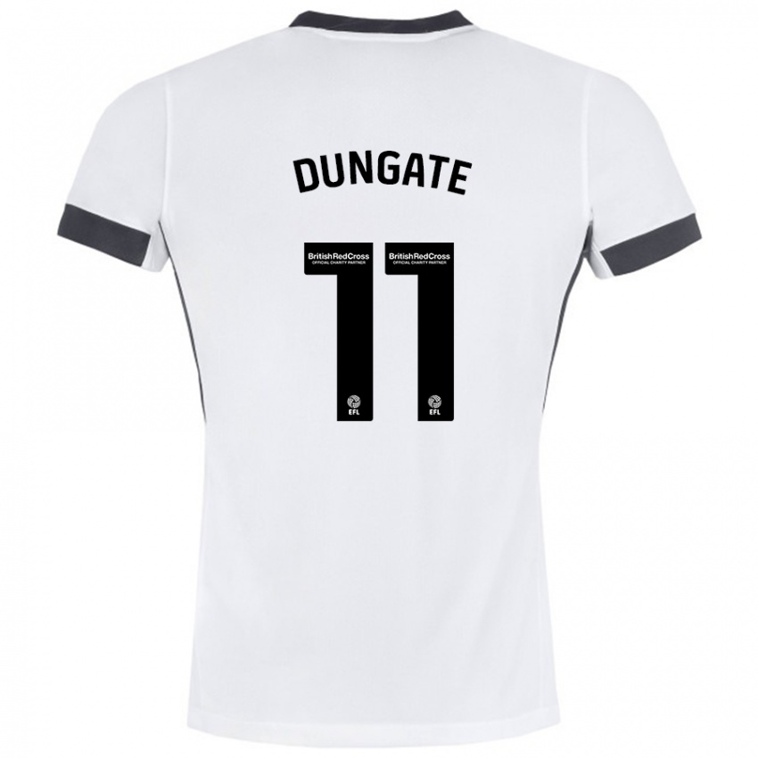 Kinderen Katie Dungate #11 Wit Zwart Uitshirt Uittenue 2024/25 T-Shirt