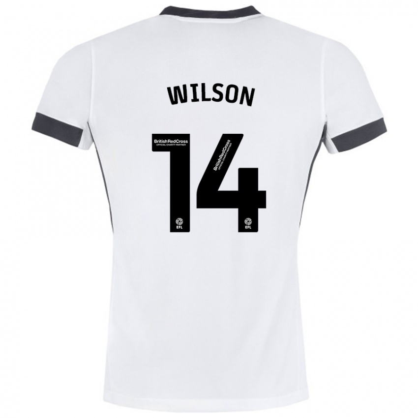 Kinderen Siobhan Wilson #14 Wit Zwart Uitshirt Uittenue 2024/25 T-Shirt