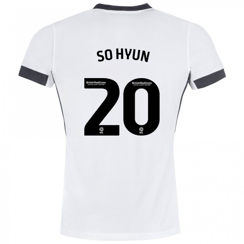 Kinderen Cho So-Hyun #20 Wit Zwart Uitshirt Uittenue 2024/25 T-Shirt