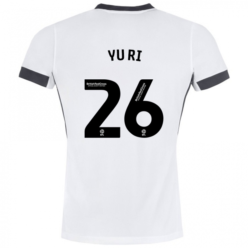 Kinderen Choe Yu-Ri #26 Wit Zwart Uitshirt Uittenue 2024/25 T-Shirt