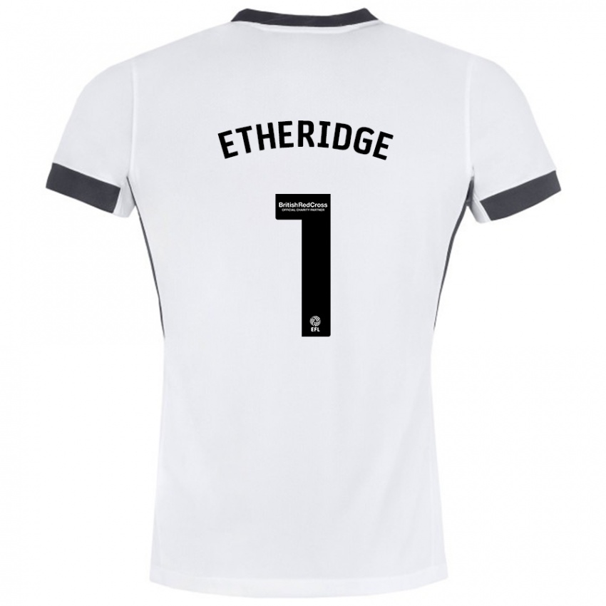 Kinderen Neil Etheridge #1 Wit Zwart Uitshirt Uittenue 2024/25 T-Shirt