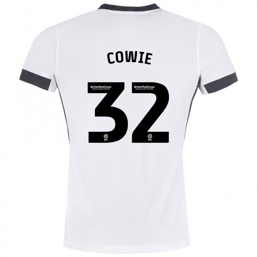 Kinderen Abbie Cowie #32 Wit Zwart Uitshirt Uittenue 2024/25 T-Shirt