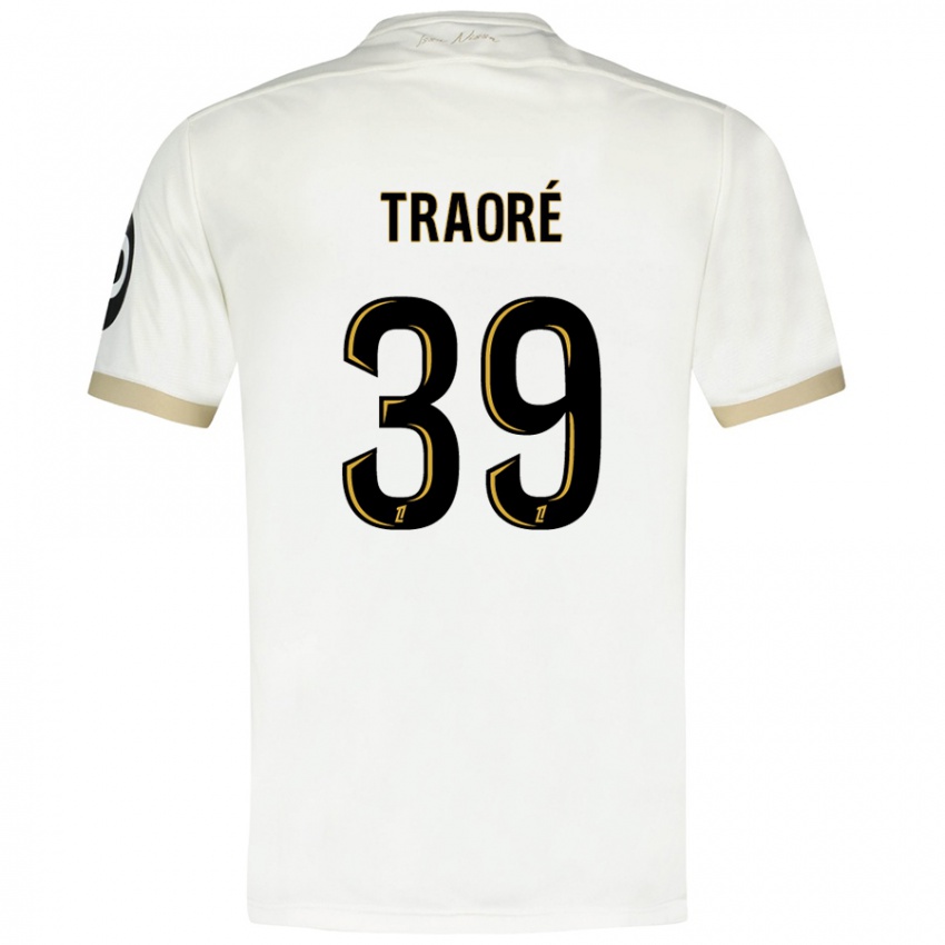 Kinderen Daouda Traoré #39 Wit Goud Uitshirt Uittenue 2024/25 T-Shirt