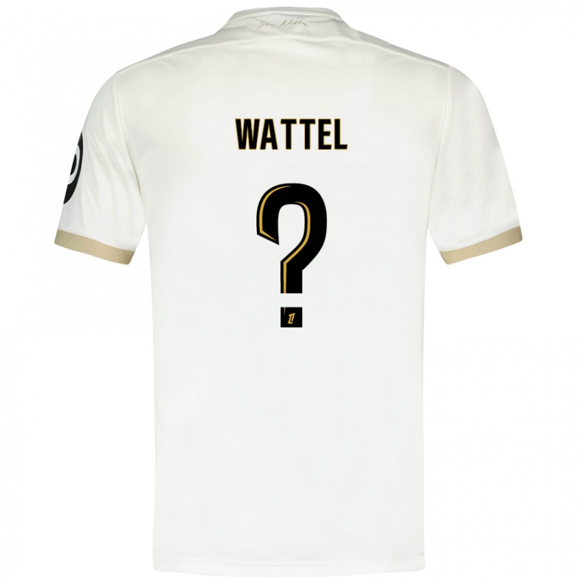 Kinderen Sami Wattel #0 Wit Goud Uitshirt Uittenue 2024/25 T-Shirt