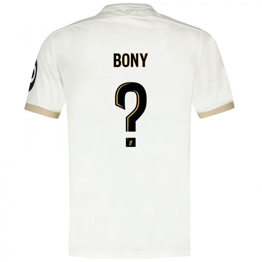 Kinderen Geoffroy Bony #0 Wit Goud Uitshirt Uittenue 2024/25 T-Shirt