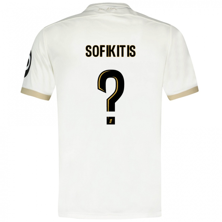 Kinderen Yanis Sofikitis #0 Wit Goud Uitshirt Uittenue 2024/25 T-Shirt