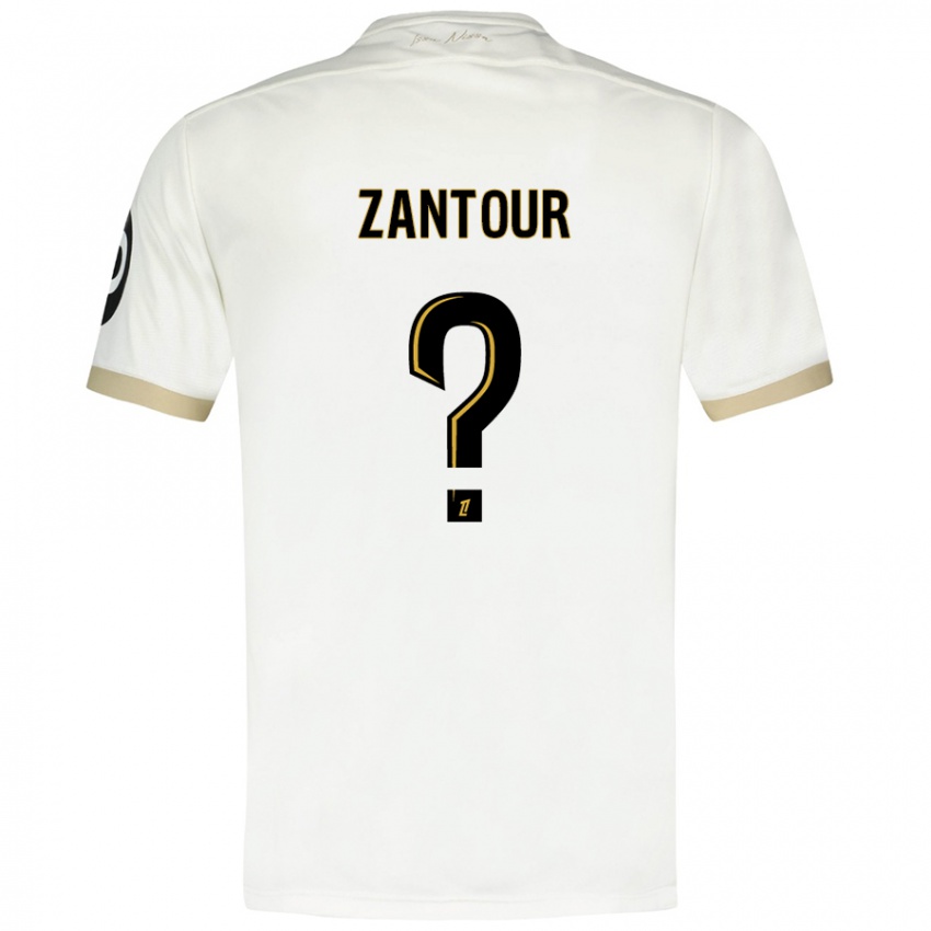 Kinderen Ishaq Zantour #0 Wit Goud Uitshirt Uittenue 2024/25 T-Shirt