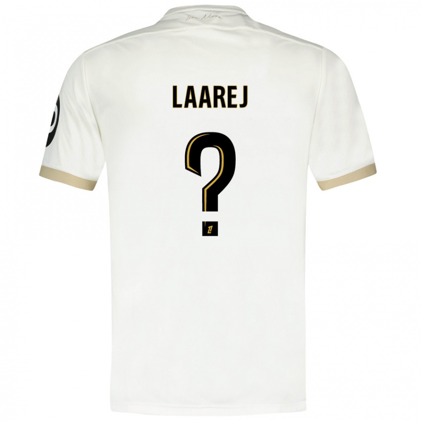 Kinderen Nassim Laarej #0 Wit Goud Uitshirt Uittenue 2024/25 T-Shirt