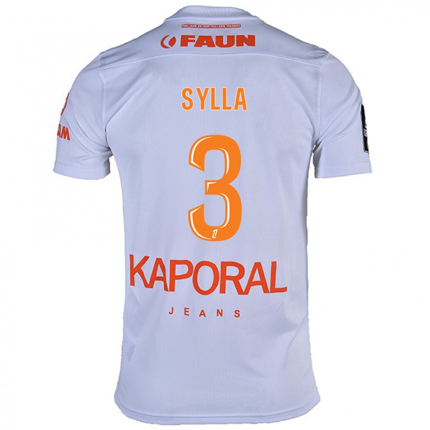 Kinderen Issiaga Sylla #3 Wit Uitshirt Uittenue 2024/25 T-Shirt