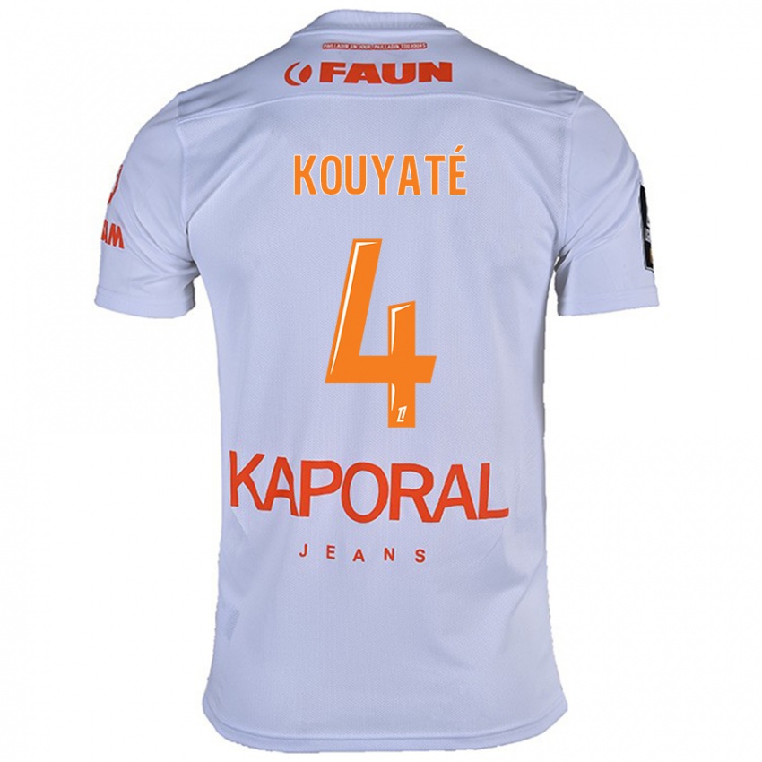 Kinderen Kiki Kouyaté #4 Wit Uitshirt Uittenue 2024/25 T-Shirt