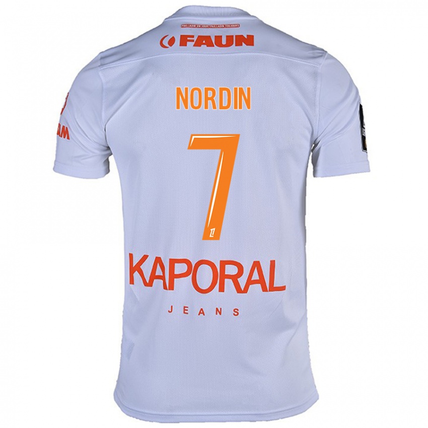 Kinderen Arnaud Nordin #7 Wit Uitshirt Uittenue 2024/25 T-Shirt