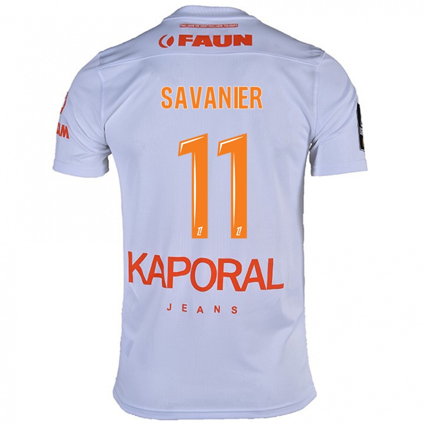 Kinderen Téji Savanier #11 Wit Uitshirt Uittenue 2024/25 T-Shirt