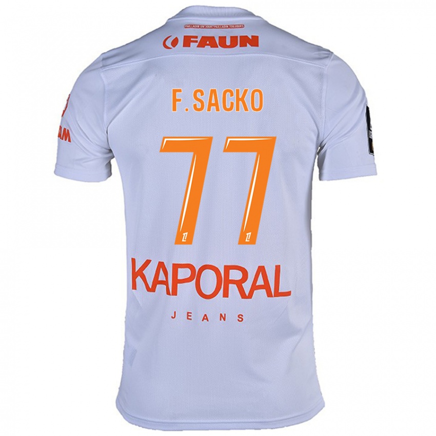 Kinderen Falaye Sacko #77 Wit Uitshirt Uittenue 2024/25 T-Shirt