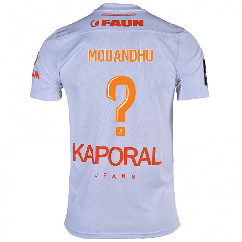 Kinderen Ali Mouandhu #0 Wit Uitshirt Uittenue 2024/25 T-Shirt