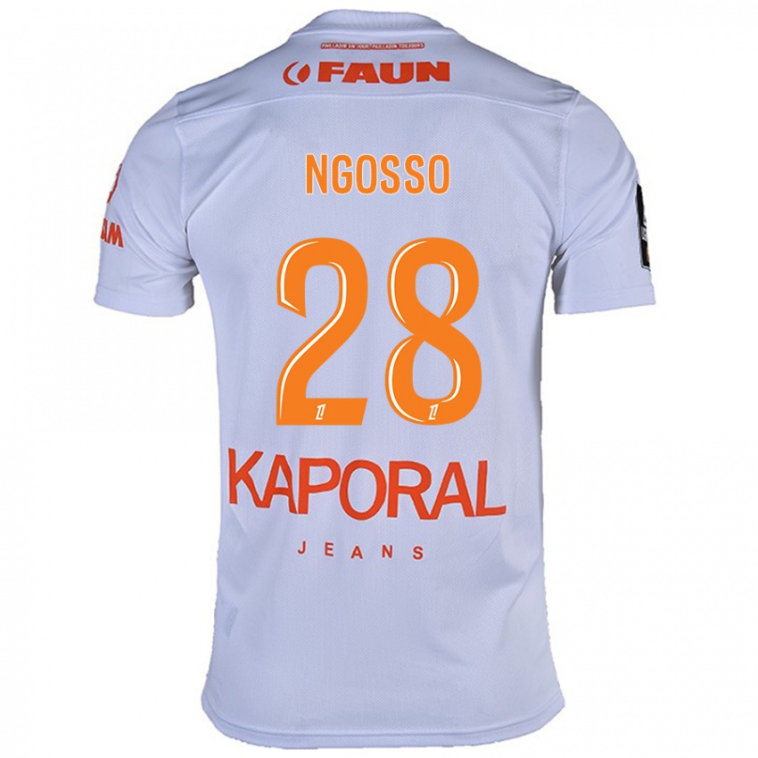 Kinderen Glenn Ngosso #28 Wit Uitshirt Uittenue 2024/25 T-Shirt